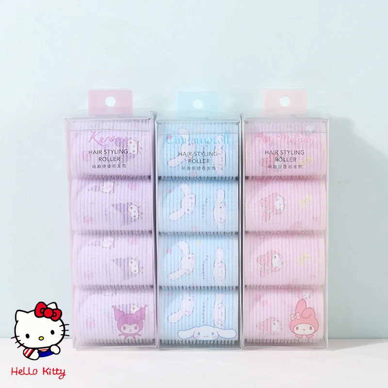 4 шт./набор бигуди для волос на липучке