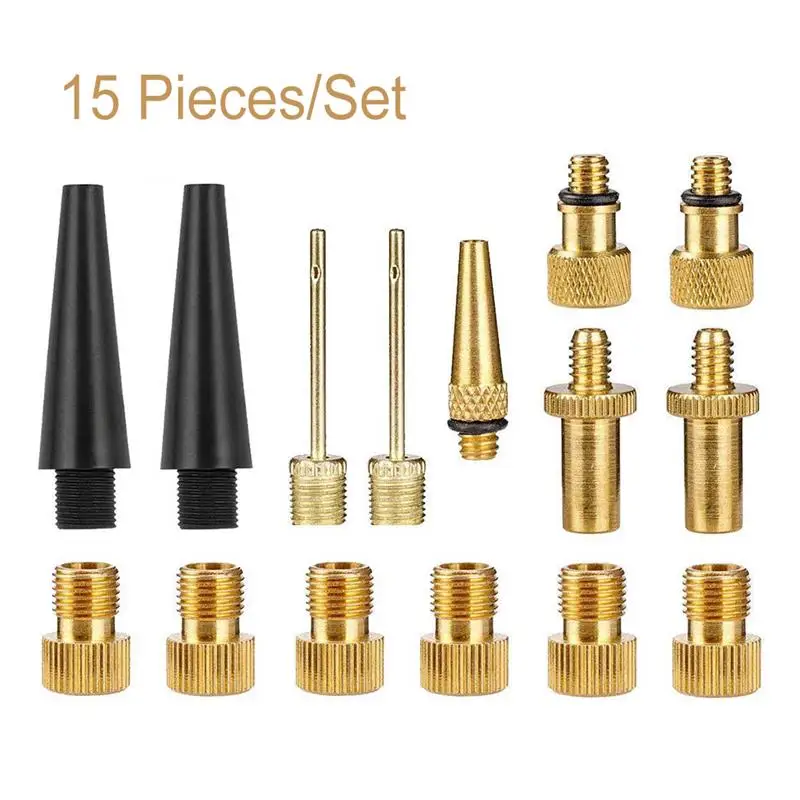 

15 шт., Набор насадок для велосипедного насоса