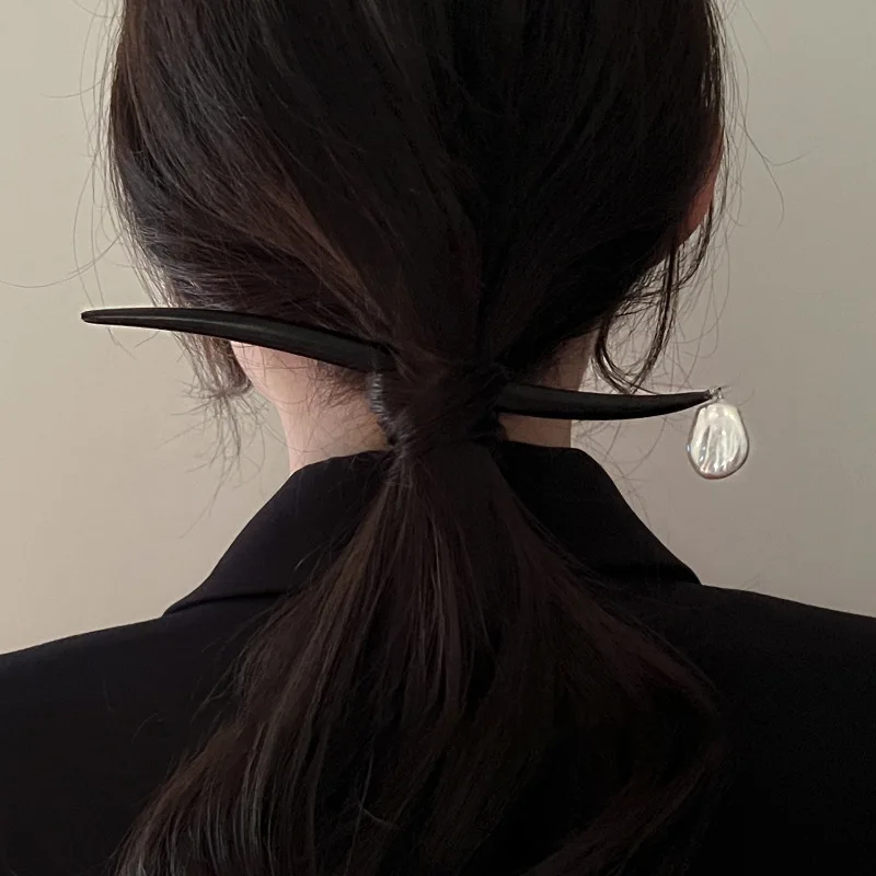 

2022New Irregular Pearl Geometry Hairpin Chinese Simple Hair Sticks for Women DIY Hairstyle Design Hair Dish Accessories Trendy