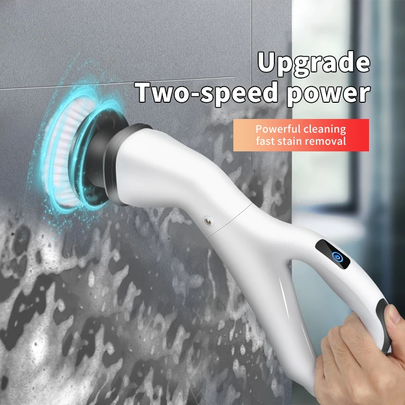 

Electric Cleaning Brush Wireless Window Wall Cleaner Adjustable Cleaning Brush Bathroom Kitchen Cleaning Scrubber Brushes