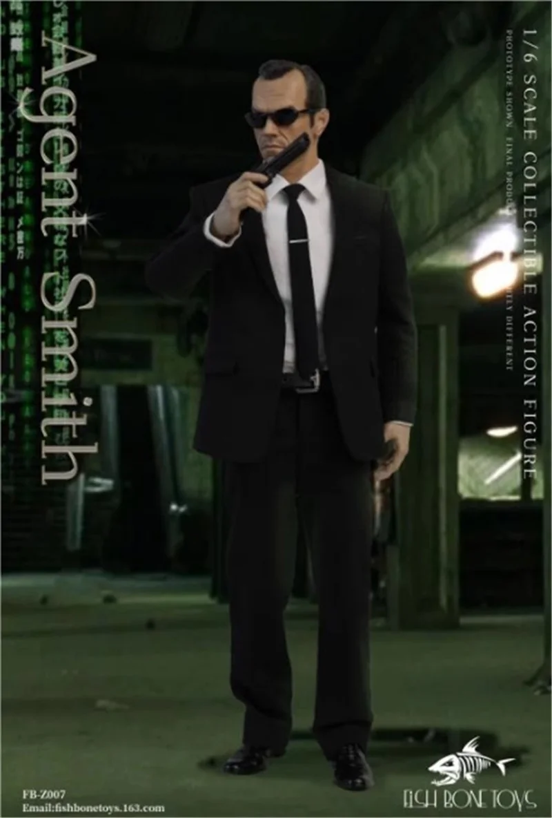 

FISH BONETOYS FB-Z007 1/6 Male Soldier Agent Smith Hugo Weaving Model Full Set 12'' Action Figure In Stock For Fans Collection