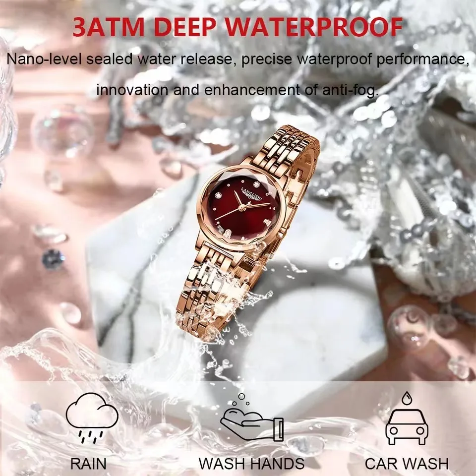 POEDAGAR Classic Luxury Women Watch Stainless Steel Small Dial Delicate Waterproof Quartz Casual Dress Ladies Watch Reloj Mujer