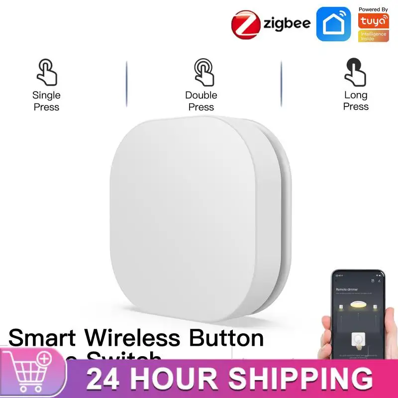 

3/5/8PCS With Alexa Google Home Smart Button Switch Foldable Wireless Remote One Key Control Long Press Dimming Switch