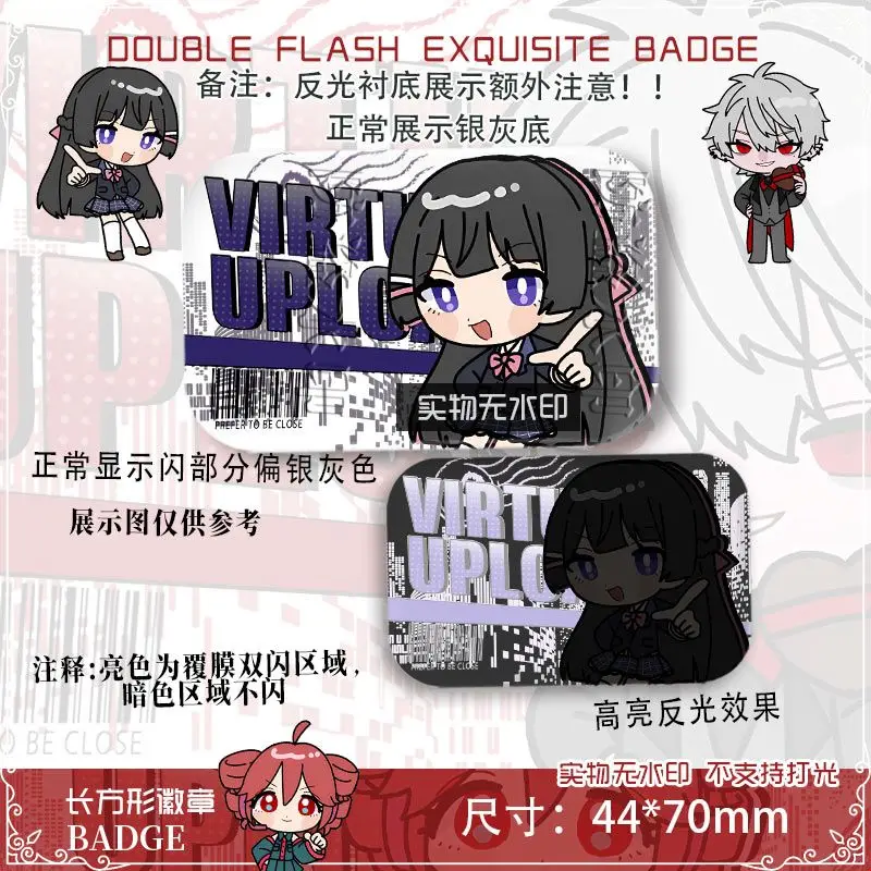 Фото Аниме ANYCOLOR NIJISANJI Vtuber Kuzuha Kasane Teto значок куртка джинсы булавка на лацкан коллекция брошь орнамент подарок на Хэллоуин №4