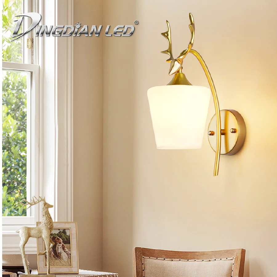 

Nordic Modern Minimalist Glass Ball Wall Lamp Single Head Creative Restaurant Hotel Bar Lamp Master Bedroom Bedside