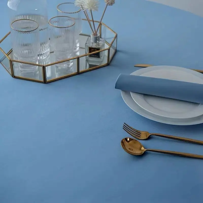 

Table cloth round solid color_AN977