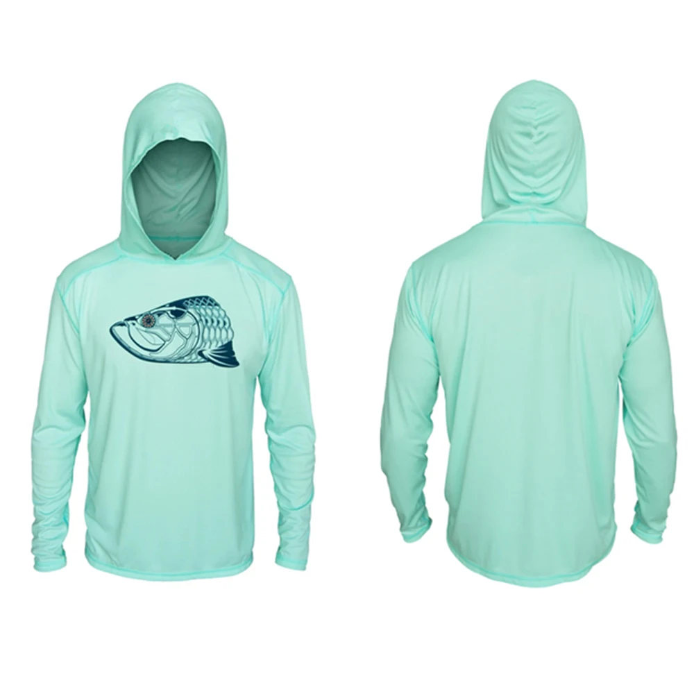 

Hot Summer Fishing Clothing Mens Long Sleeve Hoodie Fishing Shirts Breathable Camisa De Pesca Uv Protection Quick Dry Swea