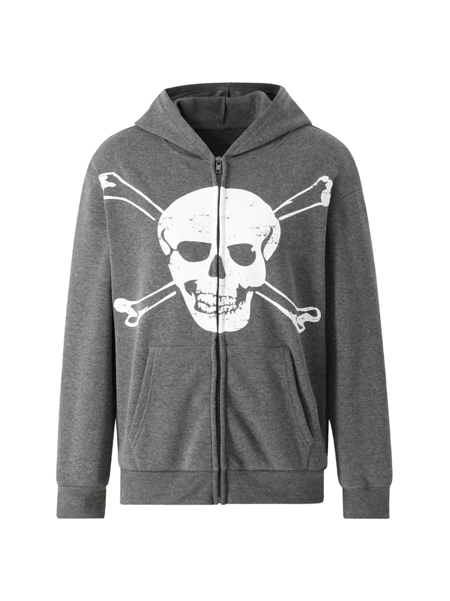 

Women Hooded Sweatshirt Y2k Graphics Zip Up Hoodie Jacket Crop Tops Long Sleeve Tee Shirts E-girl Harajuku Streetwear