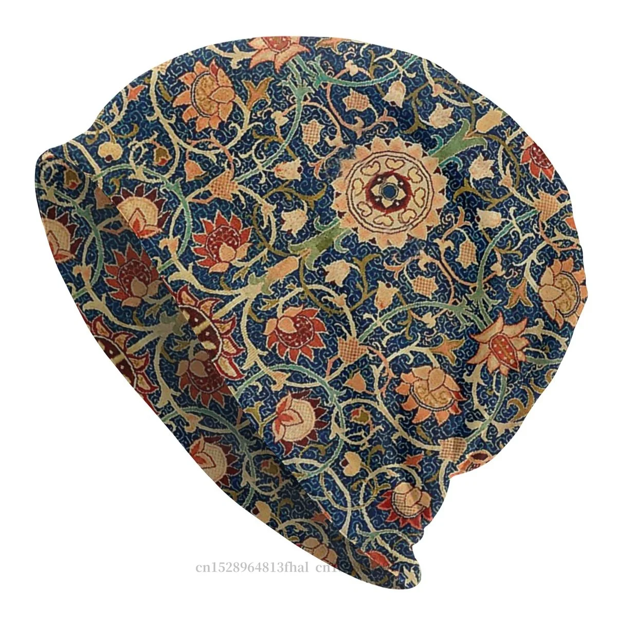 

Oriental Rug Skullies Beanies Caps Holland Park Carpet By William Morris Hat Winter Warm Bonnet Hats for Men Women
