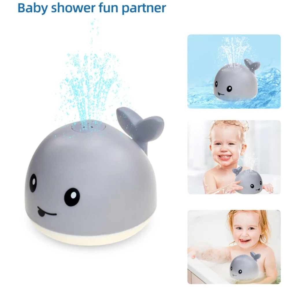 

Детская ванночка для купания, игрушки, электрический мультяшный КИТ, разбрызгиватель воды, игрушки для бассейна с искусственным цветом, подарок для детей, младенцев