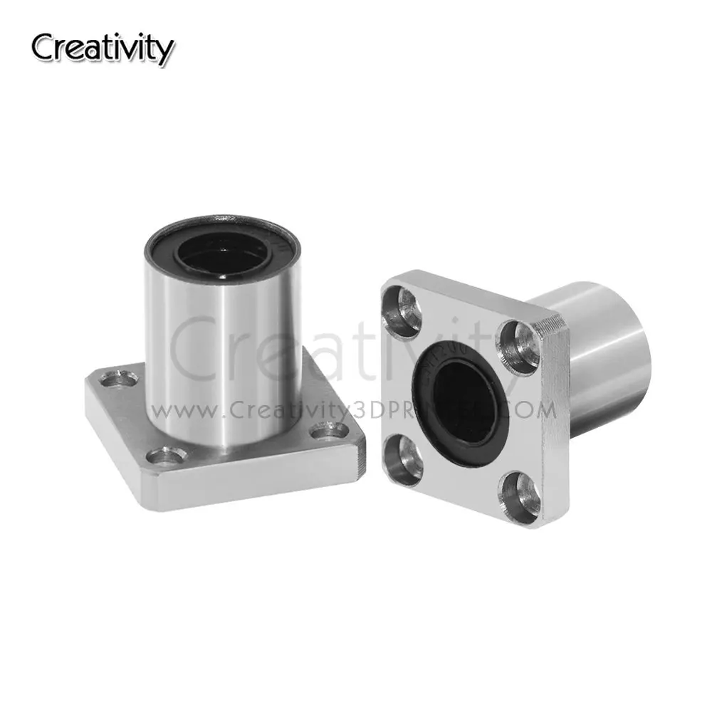 

3D Bearing buddy caps LMK8UU LMK12UU CNC Round Flanged Type Linear Bushing For 3D Printer Parts Rail Linear Shaft Part Brush