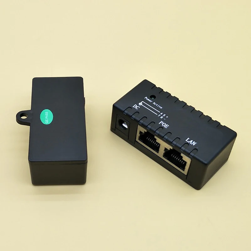 10/100/1000Mbps 12-52V Gigabit Power Over Ethernet Passive PoE Injector Splitter for IP Camera POE Adapter Module Accessories - купить по
