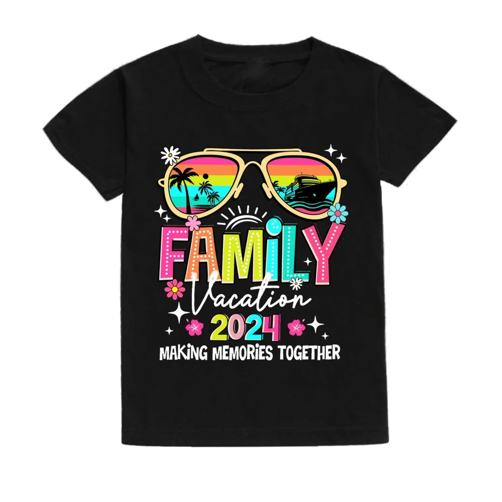 Футболка с коротким рукавом для мальчиков и девочек