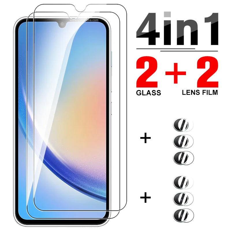 

4 в 1, Защитное стекло для Samsung Galaxy A34, 6,6 дюйма