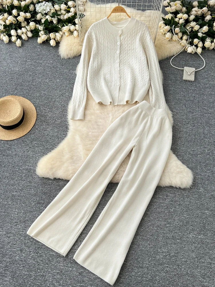 Осенне-зимние повседневные кашемировые женские костюмы женский трикотажный