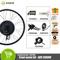 48v 2000w ebike front drive brushless gearless motor conversion kit with 20 24 26 28 29 inch 700c wheel kt sm accessories