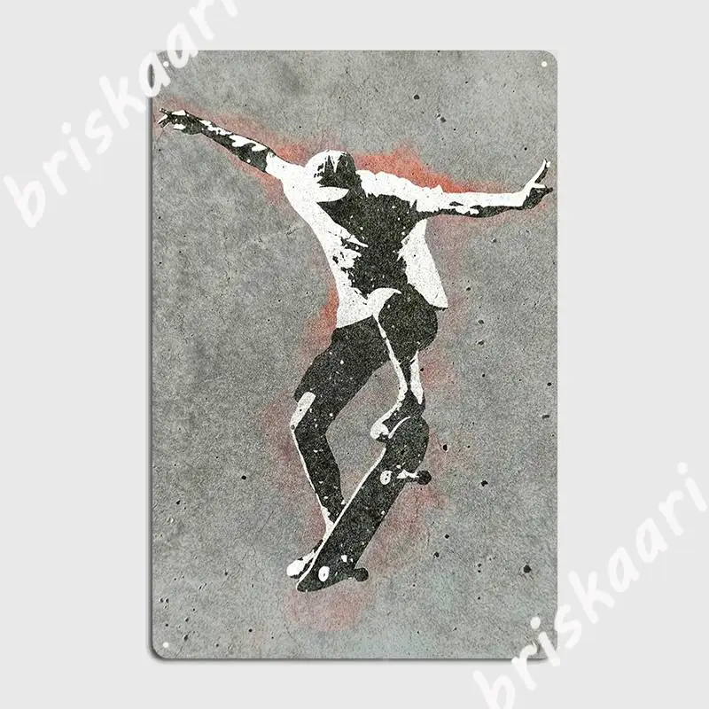 

Уличное искусство скейтбординга, Постер A2, металлический знак, бар, пещера, таблички, Настенная роспись, создание оловянного знака, постер