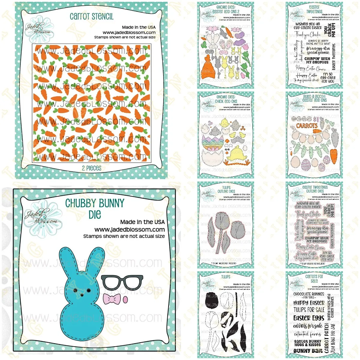 

New Easter Bunny Flowers Metal Cutting Dies Stamps Stencil for Scrapbook Diary Decoration Embossing Template Diy Greeting Card