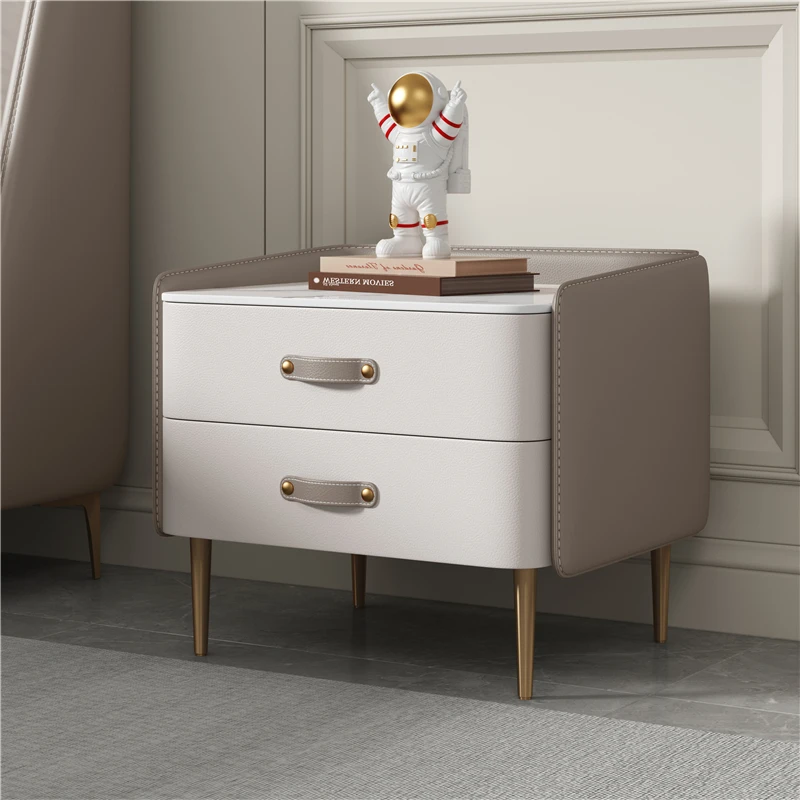 

Fashion Library Bedside Tables Mobile Small Luxurymakeup Wood Modern Nightstand Entrance Hall Comodini Storage Cabinet HY50