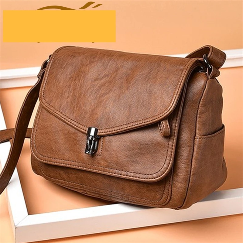 

Женская модная кожаная сумка высокого качества, кошельки, женская сумка-мессенджер через плечо в стиле ретро, роскошная дизайнерская сумка ...