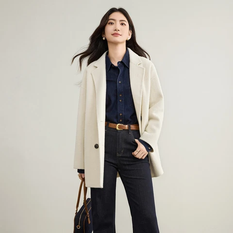 SENTUBILA двустороннее шерстяное пальто для женщин  W54OA2039