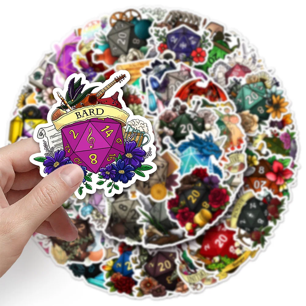 Стикеры с изображением дракона 10/30/50 шт