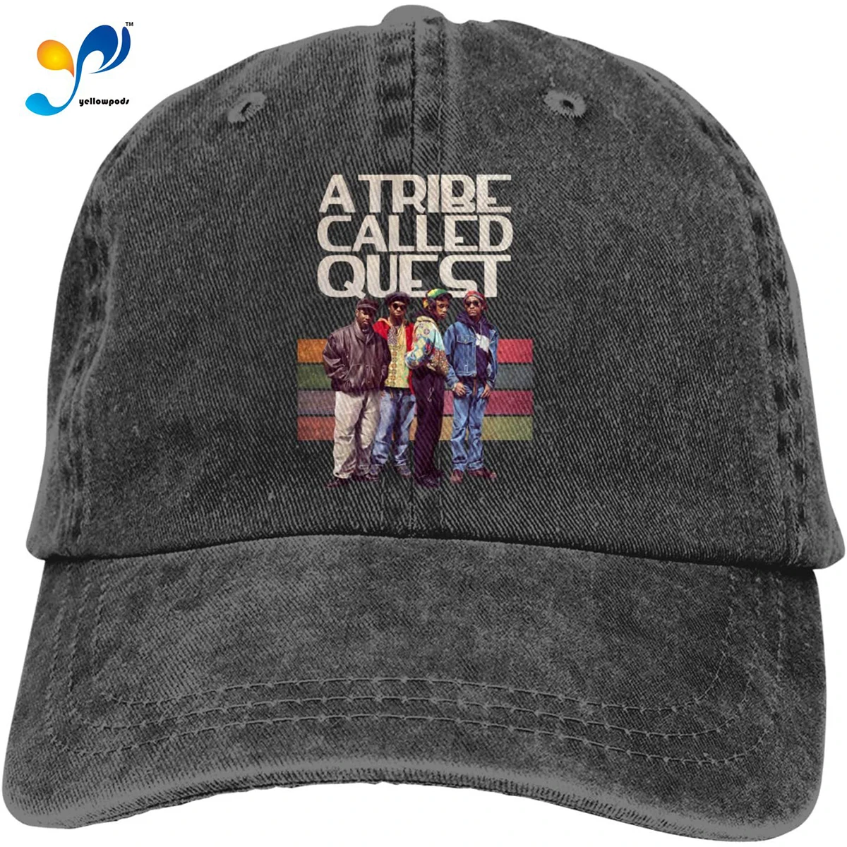 

MillicentCobb A Tribe Called Quest Classic Cap Sun Hip-Hop Baseball Cap Baseball Hat Solid Color Outdoor Adjustable Cap