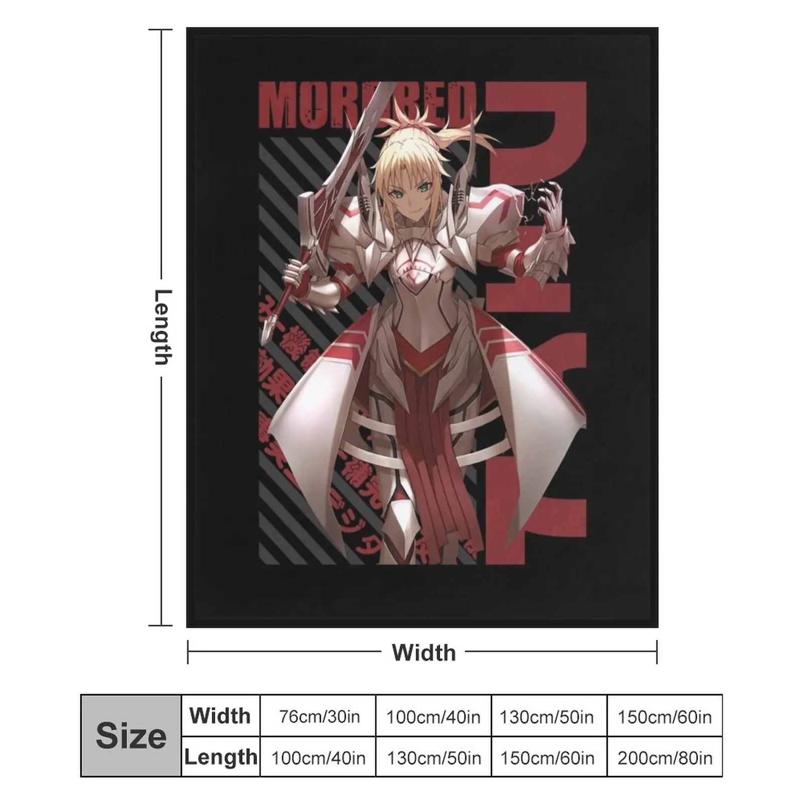 Fate - Mordred аниме подарочное одеяло