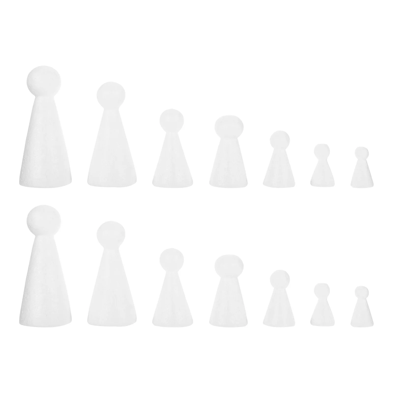 

21pcs DIY Models Doll Models Painting Toys Children Painted Crafts