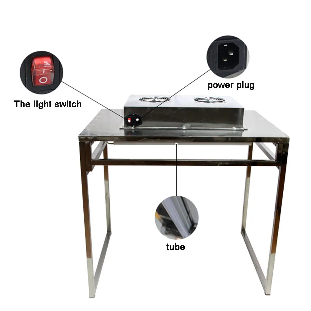 Верстак для удаления пыли с мобильного телефона TBK 805 оборудованный занавеской ESD