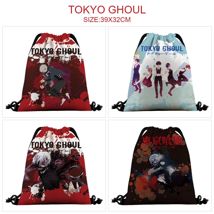 

Холщовая Сумка Kaneki Ken из аниме «Токийский Гуль», милый модный чехол для хранения в стиле унисекс, для косплея