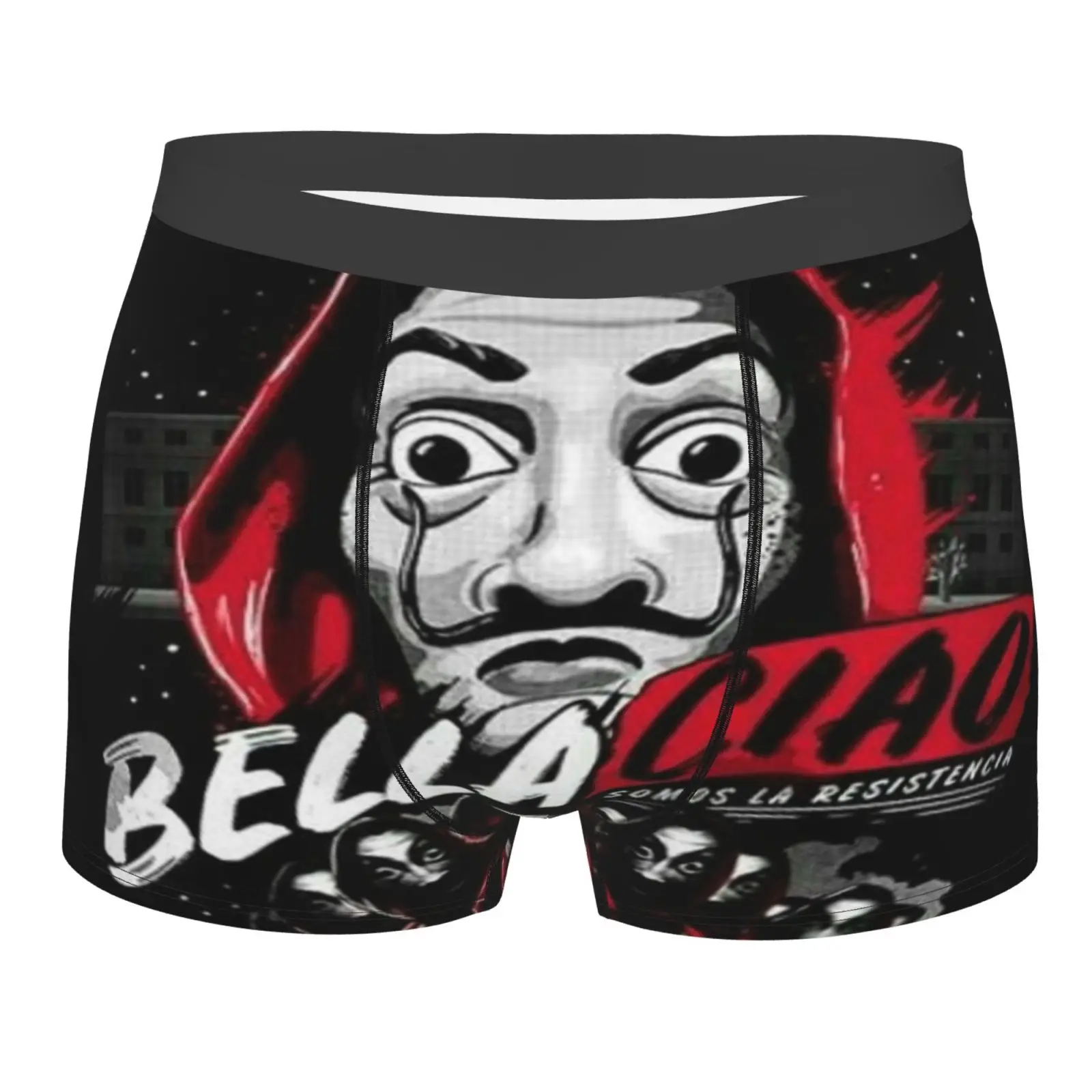 

Money Heist 1584 Men's Panties Sexy Underwear Stretch Underwear Strap On High Waisted Women Lift Boxershorts Men Underwear Man