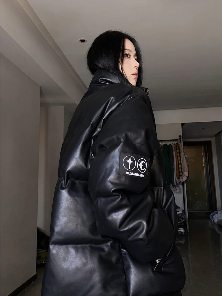 Рисунок 6 - Женский кожаный пуховик в стиле оверсайз