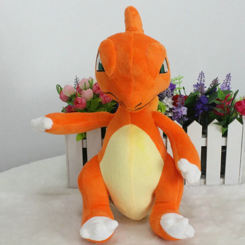 

30CM TAKARA TOMY Pokémon Charizard Plush Toy Q Version Charmander Orange Animal Elf Doll For Children Birthday Gift