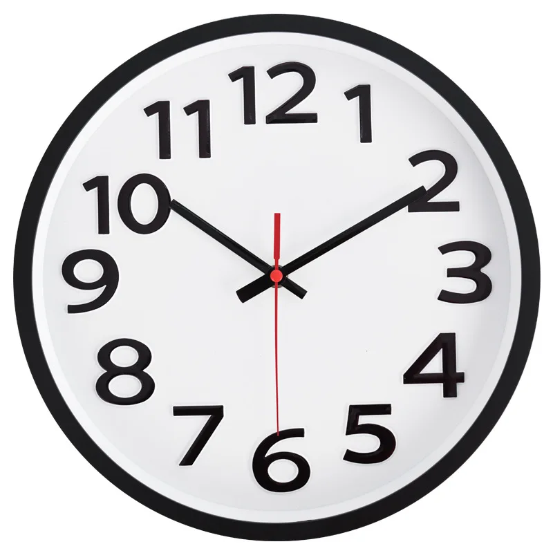 

3D Three-dimensional Digital Wall Clock Simple Living Room Home Decoration Mute No Tick Suitable for Dining Room Bedroom