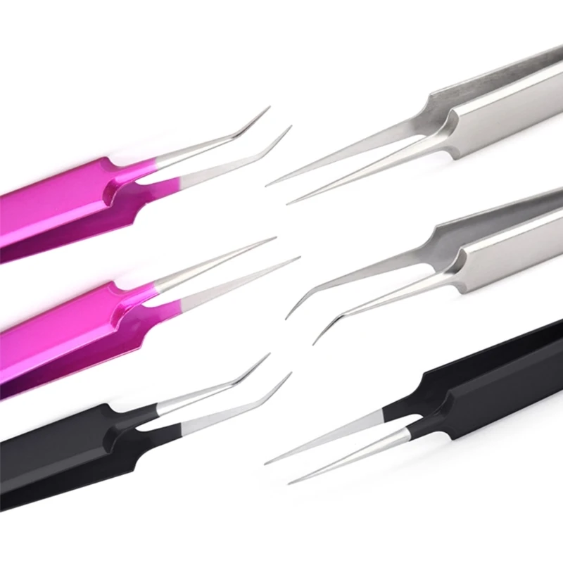 

Пинцет для бровей из нержавеющей стали с прямым/изогнутым кончиком B03D