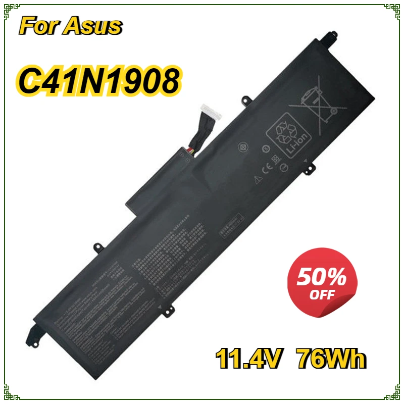C41N1908 0B200- 03610000 Аккумулятор для ноутбука Asus RoG Zephyrus G14 GA401 GA401II GA401IV GA401IH GA401IU GA401QE GA401QM