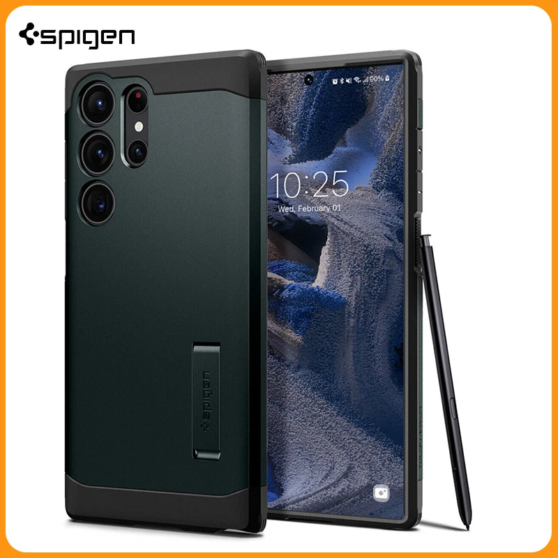 

100% Official Original Spigen Tough Armor Stand Case Rugged Cover For Samsung Galaxy S23 Ultra 6.8"