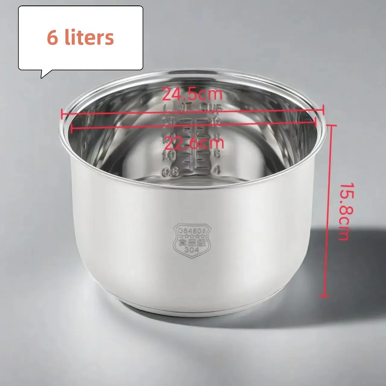 

Внутренняя кастрюля для скороварки 6 л нержавеющая сталь