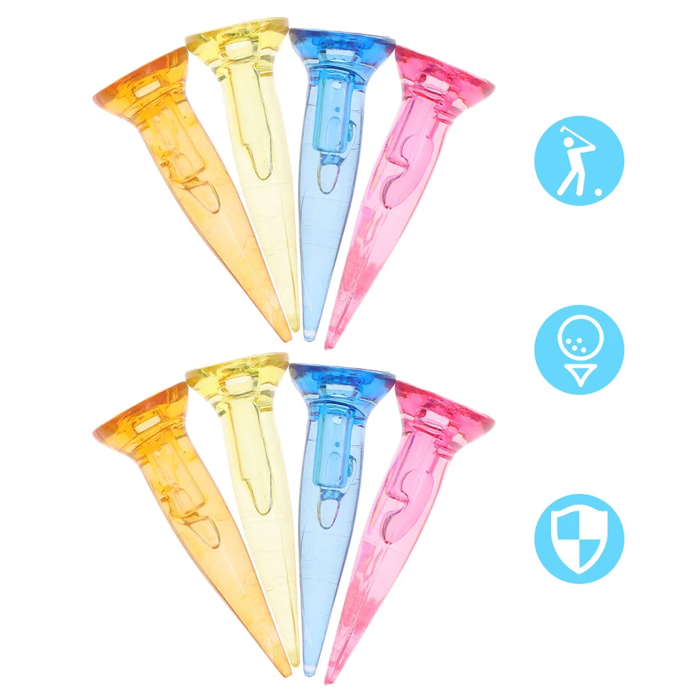 

8 Pcs Plastic Tees for Playing Game(Mixed Color)