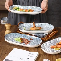 nordic birthday plate set wedding microwaveable ceramic salad sushi serving tray japanese pratos de jantar kitchen dinnerware