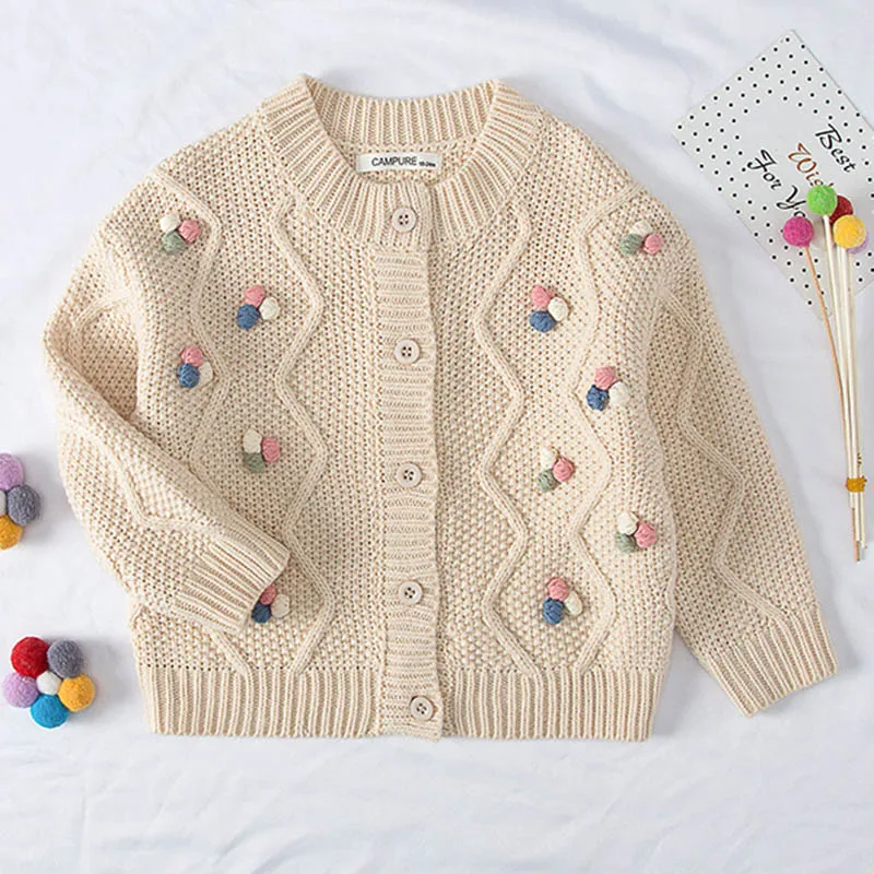 

Girl Cartoon Sweaters Baby Cotton Knit Cardigan Sweater Kids Long Sleeve Autumn Children Clothes Fashion Boy Girl Outer Wear