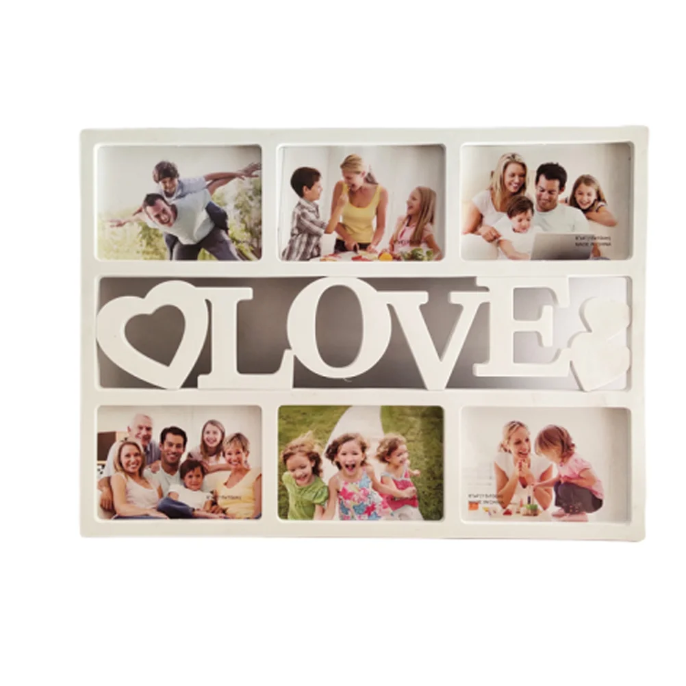

Collage Picture Frame Love Photo Frame Displays Six 6 inch Pictures Frames