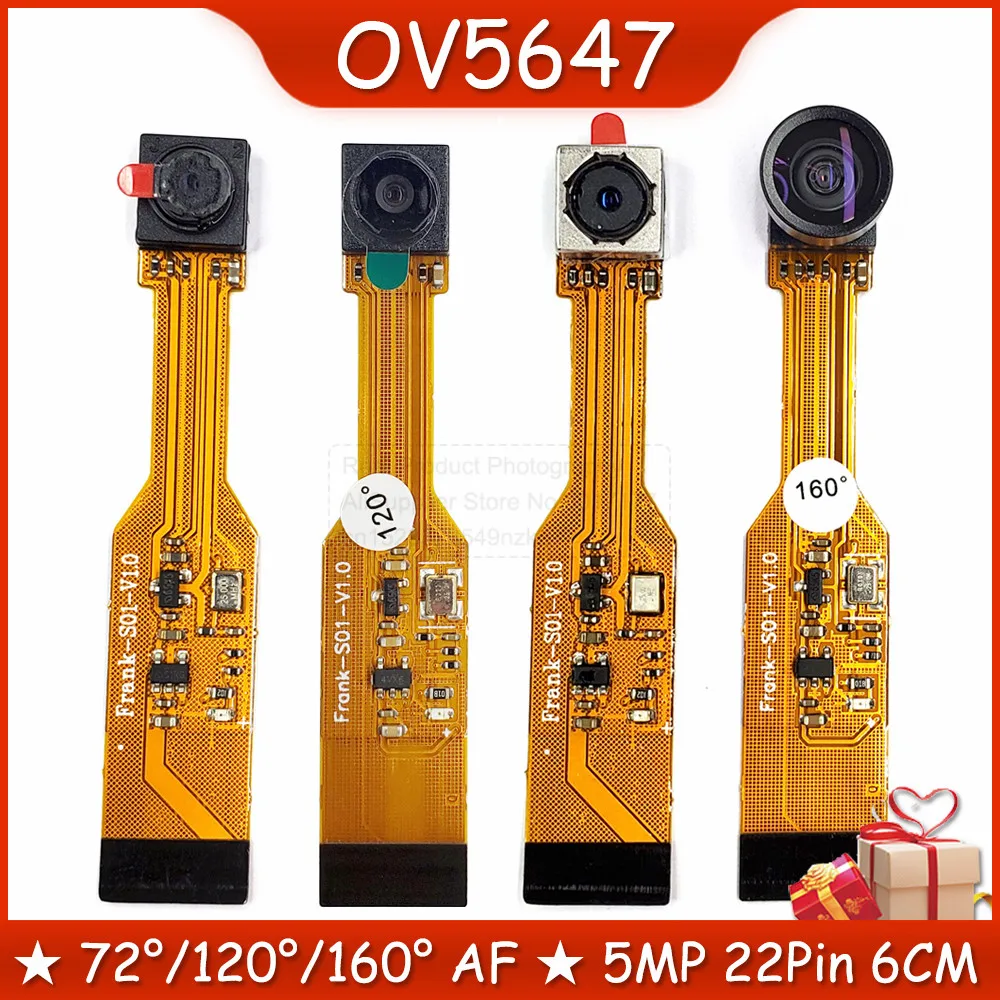 OV5647 Camera Module for Raspberry Pi ZERO Camera Wide Angle Fisheye Night Vision Edition 120 160 Degree 5 Million Pixels 6CM