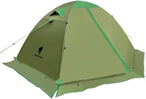 

Палатка для кемпинга Всесезонная, водонепроницаемая Ультралегкая, на 2 человек, двухслойная, Всесезонная, легкая в установке