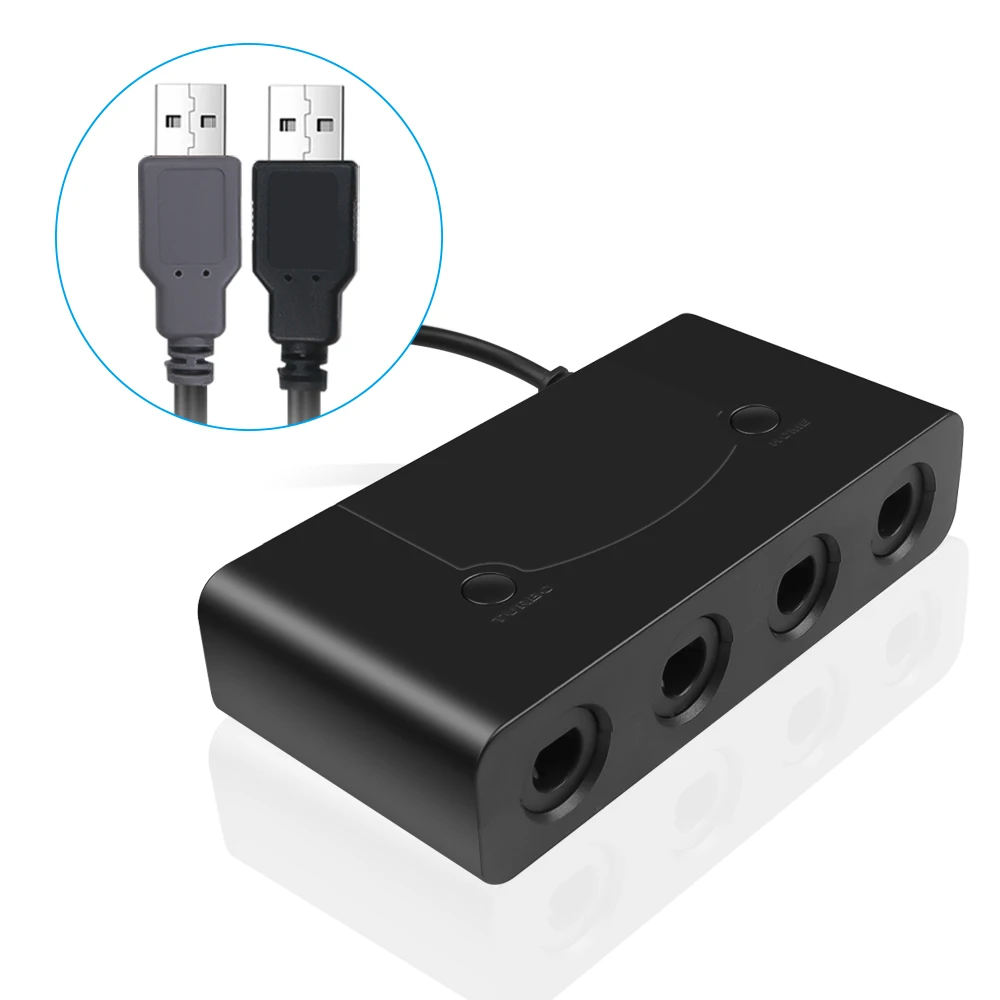 USB-адаптер конвертер с 4 портами для Wiis U PC Switch адаптер контроллера игровых кубиков