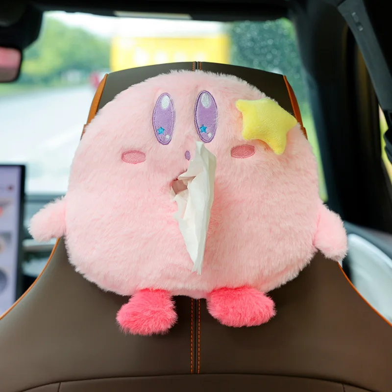 

Аниме милая звезда Kirby мультяшная коробка для салфеток плюшевая игрушка автомобиль коробка для хранения салфеток девушка сердце розовый Держатель салфеток женское украшение для дома