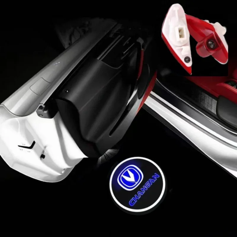 2 шт. светодиодный проектор с логотипом дверной светильник для Changan CS15 CS35 CS75 CS95 Alsvin