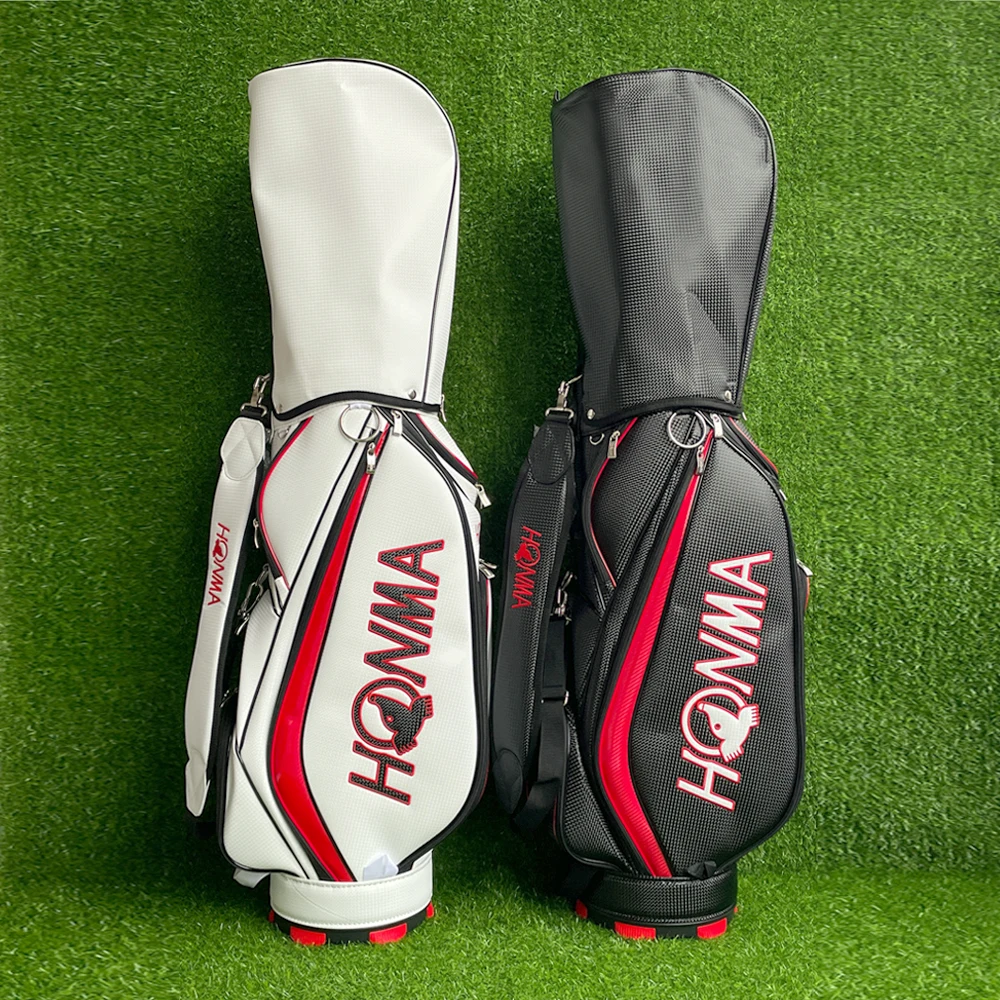 

Men's Universal HONMA Golf Bag Vertical PU Waterproof Golf Bag Standard Bag 골프가방