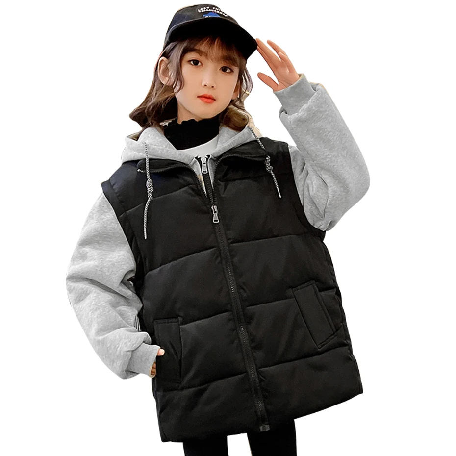 

Зимнее пальто для девочек, куртки, плотная теплая куртка для девочек, хлопковая стеганая куртка для детей, хлопковая одежда для девочек, бес...